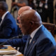 Liberian President Joseph Boakai speaking