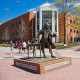 Statue of George Mason on campus of George Mason University