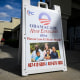 A sign advertising Obamacare health insurance enrollment