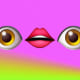 Eye and lips emojis