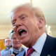 President Trump and reporters