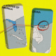 Three iPhone shapes cut out of paper, with maps showing North Carolina, Florida, and China, respectively. Each highlighted area on the map is connected by tacks and red string.