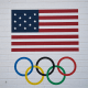 USOC logo showing a U.S. flag and the Olympic ring.