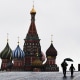 Red Square and St. Basil's Cathedral in Moscow.