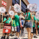 Concession workers picket outside Fenway Park 