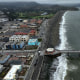 The coastline at Pacifica Municipal Pier in Pacifica, Calif., on July 30, 2025. Tsunami alerts issued at California Coast after magnitude 8.8 earthquake off Russia. 