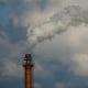 A smoke stack in Cleveland, Ohio, in 2022. 