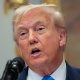 President Trump Signs Congressional Bill In Roosevelt Room Of The White House