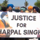 Members of Southern California's Sikh community gathered Monday to call for justice a week after a 70-year-old man was critically injured in a violent North Hollywood assault.