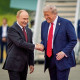 Image: U.S. President Trump And Russian  President Putin Meet On War In Ukraine At U.S. Air Base In Alaska