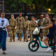 Members of the National Guard on patrol