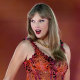 Taylor Swift performing.