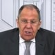 Russian Foreign Minister Sergei Lavrov on NBC's Meet the Press on Aug. 22, 2025.