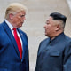 Joe Scarborough; Donald Trump and Kim Jong Un in 2019.