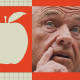 A paper cutout of an apple; Robert F. Kennedy Jr., at a hearing