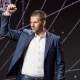 Eric Trump after speaking at the Bitcoin Asia conference 