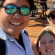 Violinist John Shin with his family.