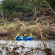 Search and Recover unit paddles along the Guadalupe River 