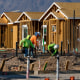 Construction workers at residential zone.