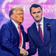 Donald Trump and Charlie Kirk.