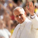Pope Leo waving