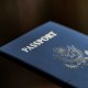 The cover of a U.S. passport