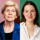 Side by side of Meredith Lynch, Sen. Elizabeth Warren; D-Mass., and Arielle Fodor.