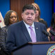 Illinois Governor JB Pritzker at a press conference on Sept. 29, 2025.