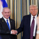 U.S. President Trump meets Israeli PM Netanyahu at the White House in Washington