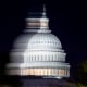 The dome of the Capitol, blurred, in Washington.