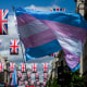 Transgender rights protest in London.