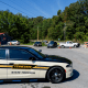 Law enforcement at AES entrance.