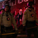 Illinois State police with crowd control gear stand guard outside of homes across from the Broadview ICE facility in Broadview, IL on Saturday, October 11, 2025 