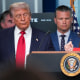 President Trump Holds Press Conference At The White House
