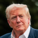 U.S. President Donald Trump at the South Lawn of the White House.