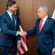 Vice President J.D. Vance meets with Israeli Prime Minister Benjamin Netanyahu on Oct. 22, 2025 in Jerusalem.