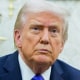 US President Donald Trump in the Oval Office.