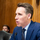 Sen. Josh Hawley, R-Mo., and Sen. Richard Blumenthal, D-Conn., hearing on Artificial Intelligence  on Jan. 10, 2024.