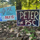 Stacey Abrams; Signs supporting Peter Hubbard in Atlanta.