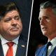 Illinois Gov. JB Pritzker and California Gov. Gavin Newsom.