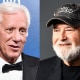 A split composite image of James Woods and Rob Reiner