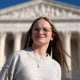 Becky Pepper-Jackson outside the Supreme Court