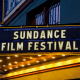 The marquee of the Egyptian Theatre is seen during the Sundance Film Festival on Sunday, Jan. 26, 2025, in Park City, Utah.