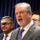Republican North Carolina Senate Leader Phil Berger speaks at a news conference, March 2, 2023, at the Legislative Building in Raleigh, N.C. 