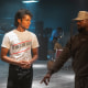 Jaafar Jackson as Michael Jackson and "Michael" director Antoine Fuqua.