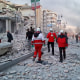 Rescue Teams Work At Airstrike-Damaged Building In Iran