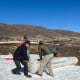 Soldier Hollow Nordic Center staa roll out Snow Secure as part of the snow preservation process.
