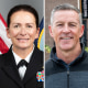 A split composite image of Nancy Lacore, left, Matt Maasdam, and Cait Conley.