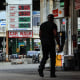 Fuel prices are displayed at a Brooklyn gas station.