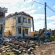 Aftermath of a Russian drone attack on Odesa